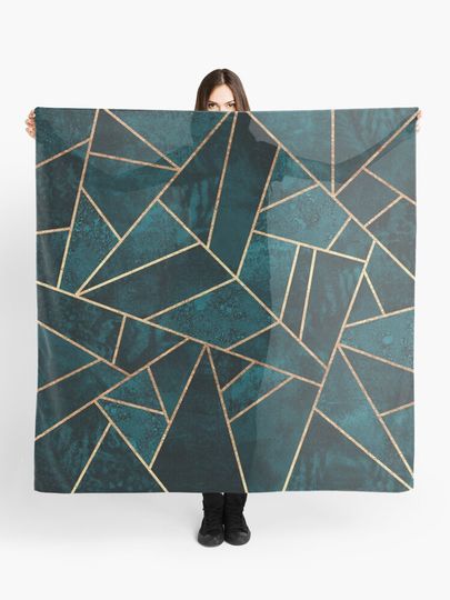Discover Deep Teal Stone | Scarf