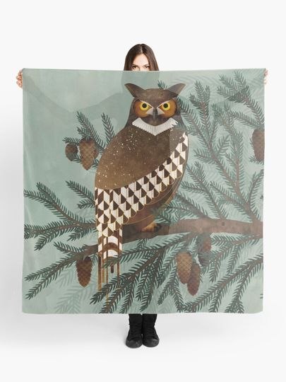 Discover Owl & Pines | Scarf