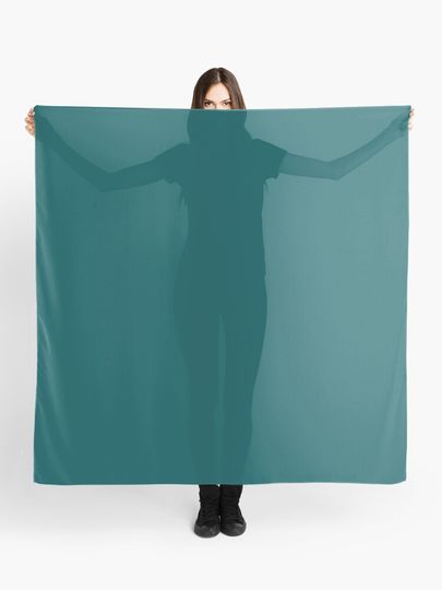 Discover Teal Green Accent Solid Color Decor | Scarf