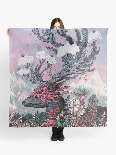 Discover Journeying Spirit (deer) sunset | Scarf