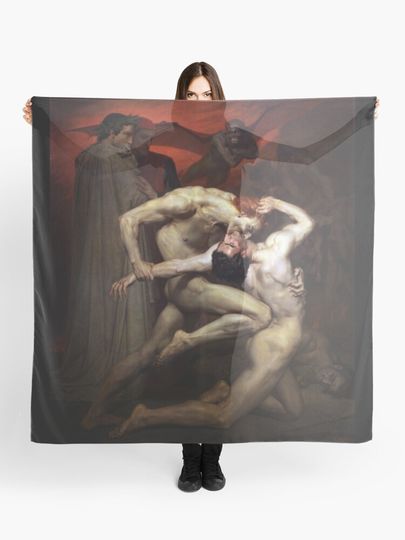 Discover Dante and Virgil - William Adolphe Bouguereau | Scarf