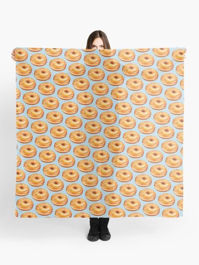 Discover Glazed Donut Pattern | Scarf