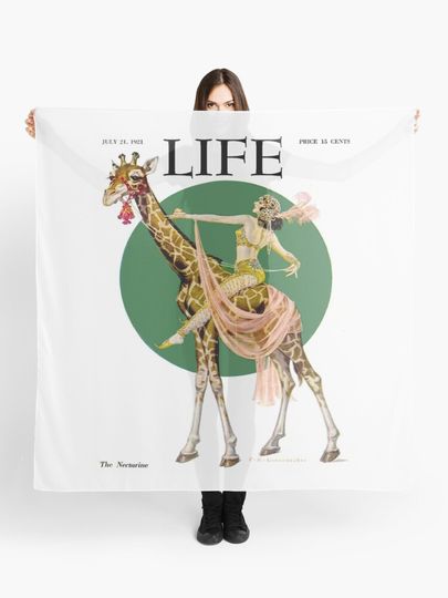 Discover LIFE : Vintage 1921 Magazine Advertising Print | Scarf