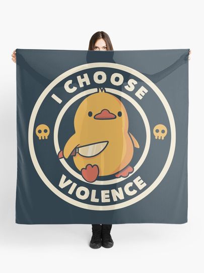 Discover I Choose Violence Funny Duck by Tobe Fonseca | Scarf