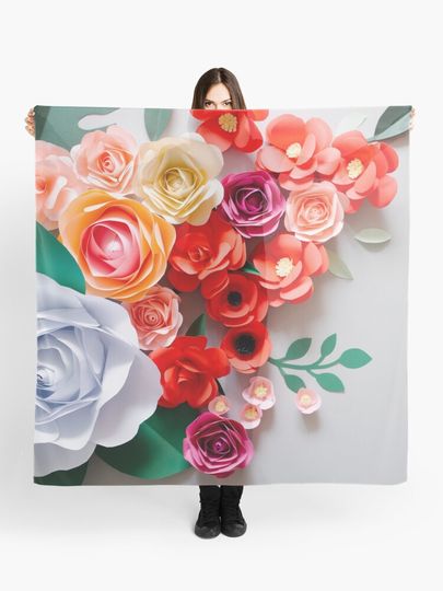 Discover Paper flowers | Scarf