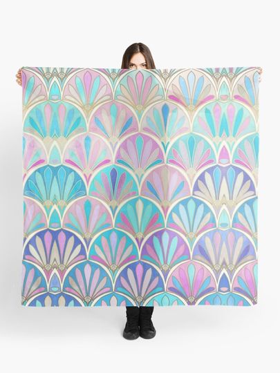 Discover Glamorous Twenties Art Deco Pastel Pattern | Scarf