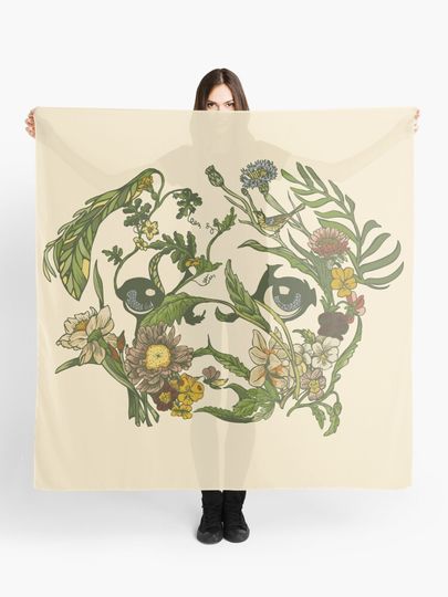 Discover Botanical Pug | Scarf