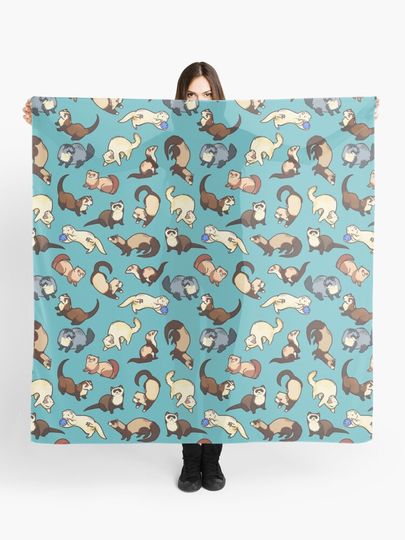 Discover cat snakes in blue | Scarf