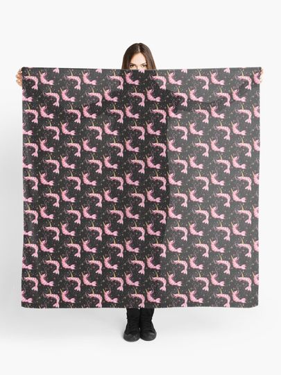 Discover Uni-Prawn In Space | Black | Scarf