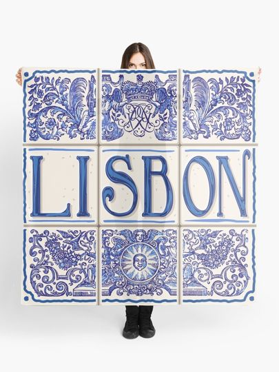 Discover Azulejo Lisbon Azulejos Lisboa | Scarf