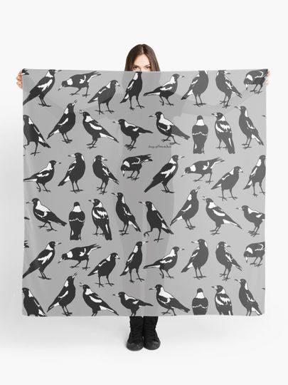 Discover AUSTRALIAN MAGPIES - tee shirts, other apparel & homewares | Scarf