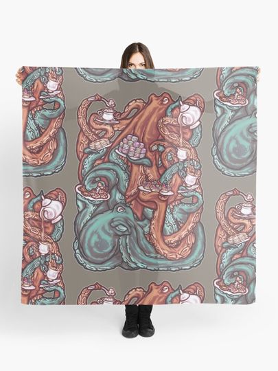Discover Octopus Tea Party | Scarf