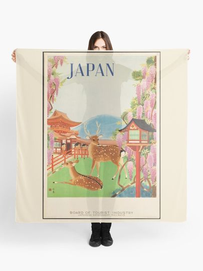 Vintage Travel Poster: Japan | Scarf