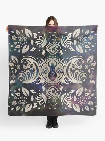 Discover Triple Moon Goddess Moonlight purple #1 | Scarf