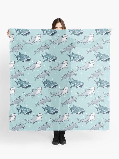 Discover Shark Pattern | Scarf