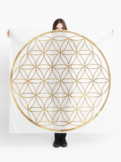 Discover Flower of Life, sacred circle geometry | Scarf