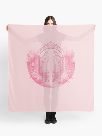 Discover The Secret Gate (Pink Dogwood) | Scarf