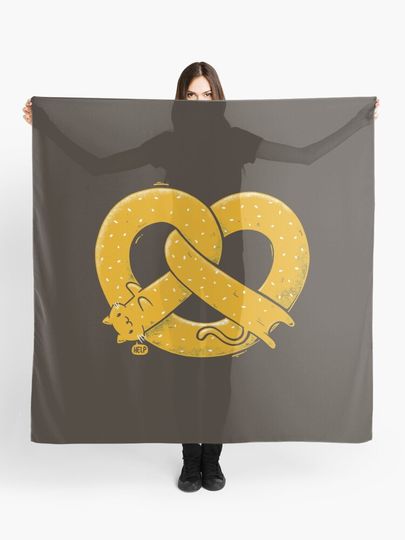 Discover The Long Cat Is a Pretzel | Scarf