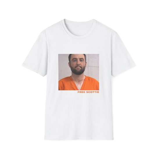 Discover Scottie Scheffler Mugshot T-Shirt, Free Scottie Shirt