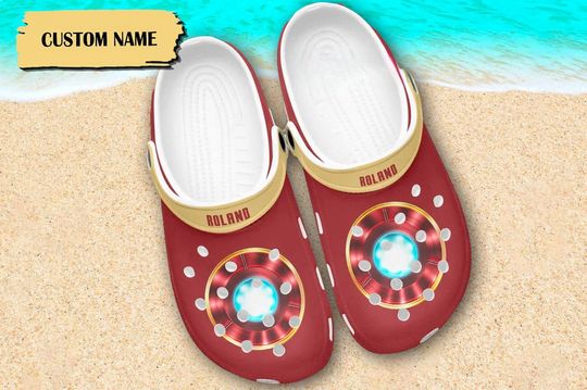 Discover Custom Superhero Clog, Superhero Movie Clogs, Action Movie Sandals, Iron Shoes