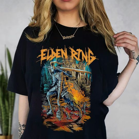 Discover Elden Ring Shirt Gamer Shirt, Heavy Metal Shirts