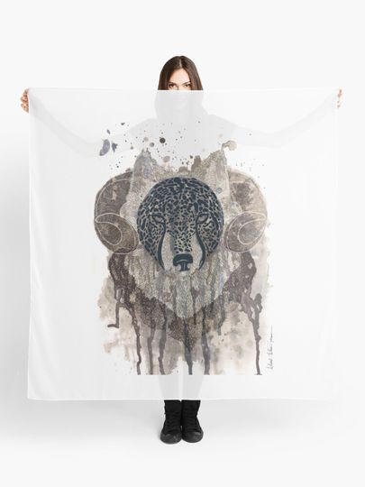 Discover Wolf - ram | Scarf