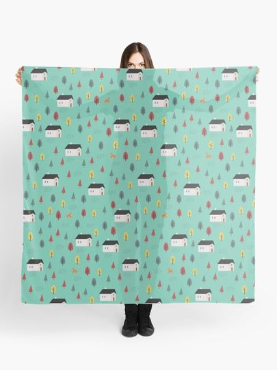 Discover Countryside Pattern | Scarf