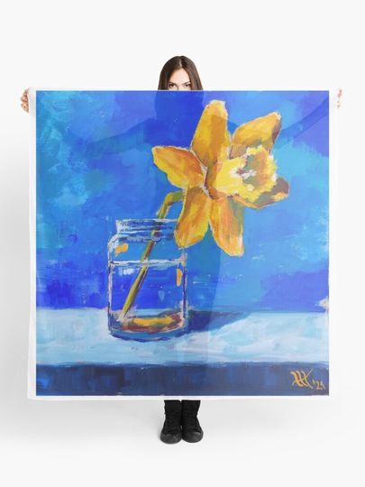Discover Yellow Flower  | Scarf