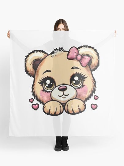 Discover Pop Art Bear: A Touch of Fun and Cuteness | Scarf
