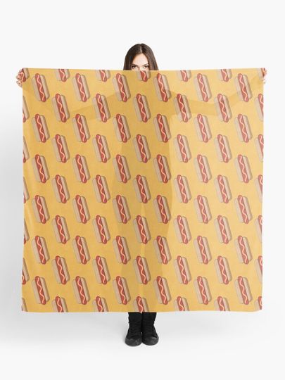Discover FAST FOOD / Hot Dog - pattern | Scarf