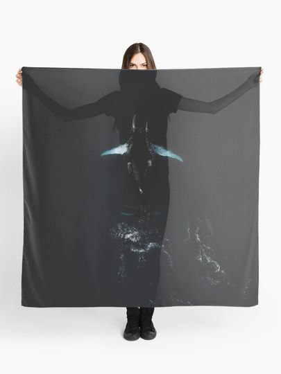 Discover Minimalistic Black Humpback Whales - Animal Aerial  | Scarf