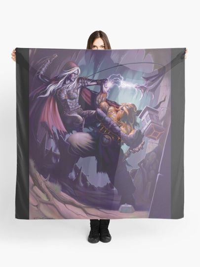 Discover Dark Elf Priestess vs Dwarf Rune-caster | Scarf