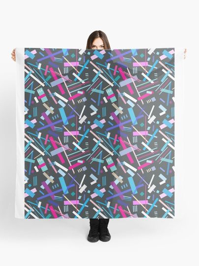 Discover Colorful cool geometric pattern  | Scarf