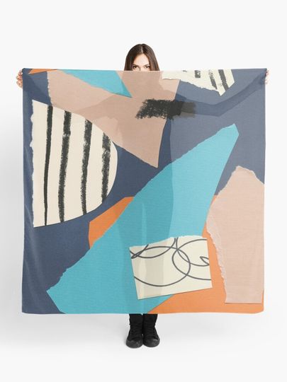 Discover abstract collage | Scarf