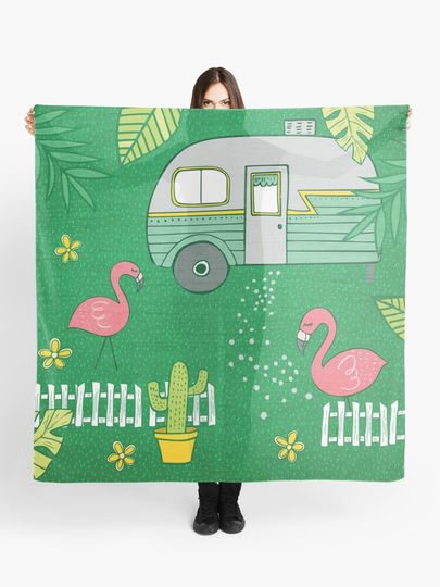 Discover Campsite Flamingos | Scarf