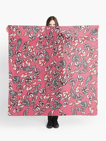 Discover Red Koi | Scarf