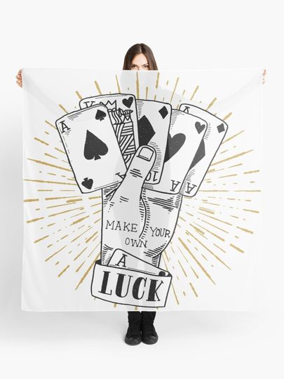 Discover make your own luck | Scarf