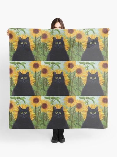 Discover Dan de Lion with Sunflowers | Scarf