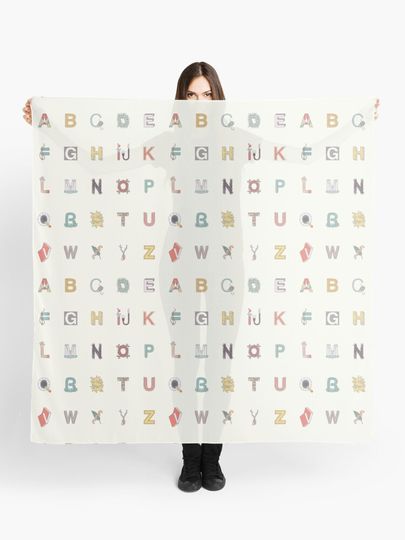 Discover Alphabet | Scarf
