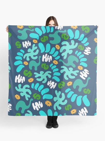 Discover Prehistoric Pattern | Scarf
