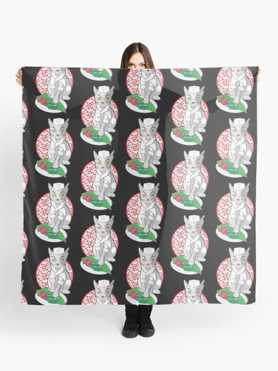 Discover No-one but me makes the sushi (Japanese cat chef) | Scarf