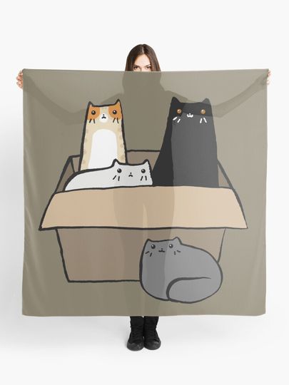 Discover Cats in a Box | Scarf