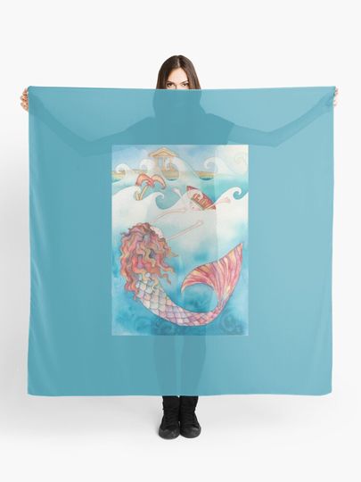 Discover mermaid  | Scarf
