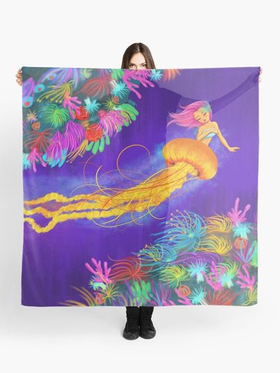 Discover Jellyfish Mermaid! | Scarf