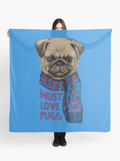 Discover Must Love Pugs | Scarf