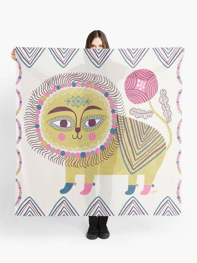 Discover Folk Lion | Scarf