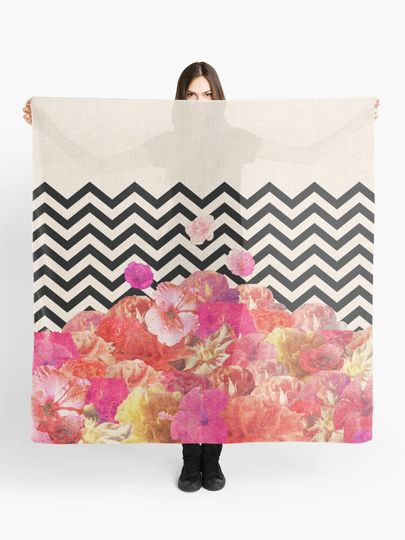 Discover Chevron Flora II | Scarf