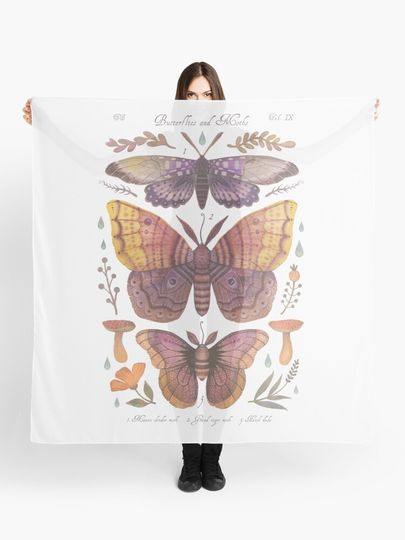 Discover Butterflies and Moths Tab.IX | Scarf