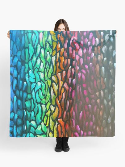 Discover Elements - Cells - Water drops - Waves | Scarf