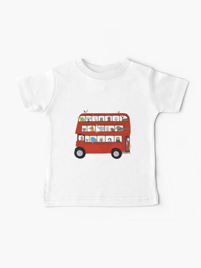 Discover the big little red bus | Baby T-Shirt